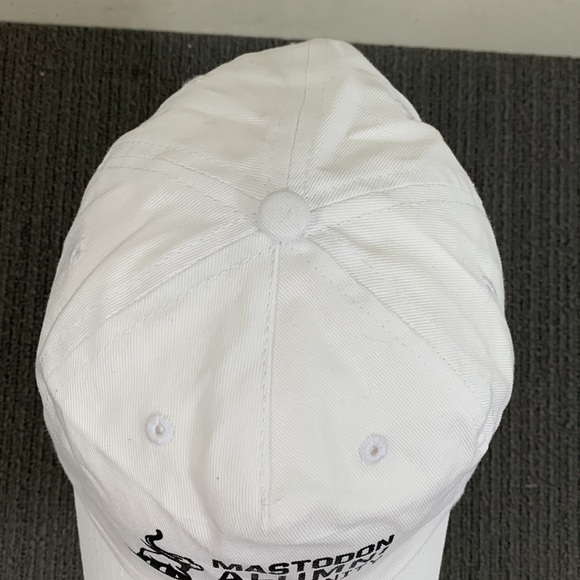 Mastodon Alumni Community Baseball Hat Unisex OSFA White Strapback Hit Wear - Picture 5 of 13